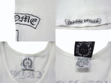 画像をギャラリービューアに読み込む, CHROME HEARTS クロムハーツ ラージクロス ホースシュー タンクトップ U.S.A製 コットン ホワイト ブラック サイズM 良品 中古 4b003348