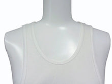 画像をギャラリービューアに読み込む, CHROME HEARTS クロムハーツ ラージクロス ホースシュー タンクトップ U.S.A製 コットン ホワイト ブラック サイズM 良品 中古 4b003348