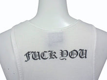 画像をギャラリービューアに読み込む, CHROME HEARTS クロムハーツ ラージクロス ホースシュー タンクトップ U.S.A製 コットン ホワイト ブラック サイズM 良品 中古 4b003348