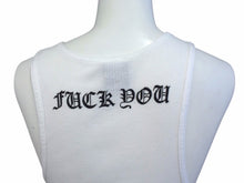 画像をギャラリービューアに読み込む, CHROME HEARTS クロムハーツ タンクトップ CHクロス ホースシューロゴ アメリカ製 コットン ブラック ホワイト サイズM 美品 中古 4b003349