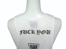 画像をギャラリービューアに読み込む, CHROME HEARTS クロムハーツ タンクトップ サイズM ケルティッククロス スクロールラベルロゴ プリント ホワイト 美品 中古 4b003350