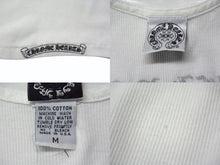 画像をギャラリービューアに読み込む, CHROME HEARTS クロムハーツ タンクトップ サイズM ケルティッククロス スクロールラベルロゴ プリント ホワイト 美品 中古 4b003350