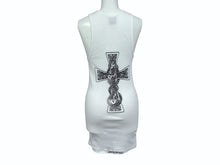 画像をギャラリービューアに読み込む, 極美品 CHROME HEARTS クロムハーツ タンクトップ サイズM ケルティッククロス スクロールラベルロゴ プリント ホワイト 中古 4b003351