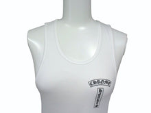 画像をギャラリービューアに読み込む, 極美品 CHROME HEARTS クロムハーツ タンクトップ サイズM ケルティッククロス スクロールラベルロゴ プリント ホワイト 中古 4b003351