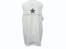 画像をギャラリービューアに読み込む, CHROME HEARTS クロムハーツ タンクトップ ノースリーブ 5Pスター U.S.A製 コットン ホワイト ブラック サイズM 美品 中古 4b003352