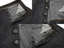 画像をギャラリービューアに読み込む, 新品未使用 CHROME HEARTS クロムハーツ デニムパンツ ジーンズ サイズ33 Levi's リーバイス 501 クロスボール グレー 中古 4b003356