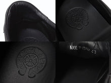 画像をギャラリービューアに読み込む, 極美品 CHROME HEARTS クロムハーツ スニーカー スリッポン ダガー CHプラス レザー ラバー サイズ43 シルバー金具 ブラック 中古 4b003358
