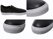 画像をギャラリービューアに読み込む, 極美品 CHROME HEARTS クロムハーツ スニーカー スリッポン ダガー CHプラス レザー ラバー サイズ43 シルバー金具 ブラック 中古 4b003358