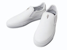 画像をギャラリービューアに読み込む, 新品同様 CHROME HEARTS クロムハーツ スニーカー スリッポン CHプラス レザーパッチ ダガー レザー ラバー サイズ43 ホワイト 中古 4b003359