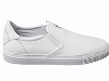 画像をギャラリービューアに読み込む, 新品同様 CHROME HEARTS クロムハーツ スニーカー スリッポン CHプラス レザーパッチ ダガー レザー ラバー サイズ43 ホワイト 中古 4b003359