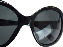 画像をギャラリービューアに読み込む, CHANEL シャネル キルティング ココマーク サングラス ブラック プラスチック 56☐17 5188 アイウェア 小物 ロゴ オーバル 美品 中古 4b003362