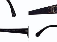 画像をギャラリービューアに読み込む, CHANEL シャネル キルティング ココマーク サングラス ブラック プラスチック 56☐17 5188 アイウェア 小物 ロゴ オーバル 美品 中古 4b003362