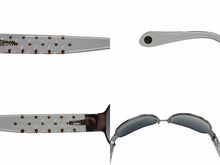 Load image into Gallery viewer, 極美品 CHANEL シャネル ラインストーン サングラス ホワイト シルバー プラスチック アイウェア ロゴ 60☐15 4102 シルバー金具 中古 4b003367