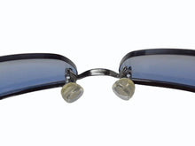 Load image into Gallery viewer, CHANEL シャネル リムレス サングラス 4093-B c.108/19 サイズ56□16 130 ブルー シルバー カラーレンズ 美品 中古 4b003368