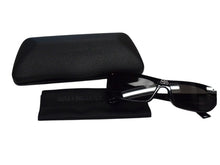 画像をギャラリービューアに読み込む, BALENCIAGA バレンシアガ SHIELD RECTANGLE サングラス ブラック プラスチック ロゴ アイウェア スクエア 99☐1-140 BB0080S シルバー金具 美品 中古 4b003371