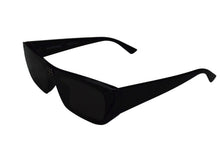 画像をギャラリービューアに読み込む, BALENCIAGA バレンシアガ SHIELD RECTANGLE サングラス ブラック プラスチック ロゴ アイウェア スクエア 99☐1-140 BB0080S シルバー金具 美品 中古 4b003371