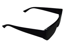 画像をギャラリービューアに読み込む, BALENCIAGA バレンシアガ SHIELD RECTANGLE サングラス ブラック プラスチック ロゴ アイウェア スクエア 99☐1-140 BB0080S シルバー金具 美品 中古 4b003371