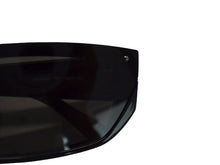 画像をギャラリービューアに読み込む, BALENCIAGA バレンシアガ SHIELD RECTANGLE サングラス ブラック プラスチック ロゴ アイウェア スクエア 99☐1-140 BB0080S シルバー金具 美品 中古 4b003371