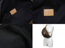 画像をギャラリービューアに読み込む, LOUIS VUITTON ルイヴィトン ボディバッグ M43644 バムバッグ ブラウン モノグラムキャンバス 美品 中古 4b003375