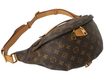 画像をギャラリービューアに読み込む, LOUIS VUITTON ルイヴィトン ボディバッグ M43644 バムバッグ ブラウン モノグラムキャンバス 美品 中古 4b003375