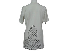 画像をギャラリービューアに読み込む, CHROME HEARTS クロムハーツ ポケットＴシャツ スクロールラベル フレアニー RN#95024 コットン サイズS ホワイト 美品 中古 4b003376