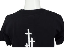 画像をギャラリービューアに読み込む, CHROME HEARTS クロムハーツ RS3 CROSS ポケットＴシャツ バッククロスプリント 国内タグ付き RN#95024 コットン サイズS ブラック 美品 中古 4b003379