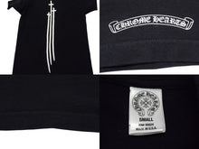 画像をギャラリービューアに読み込む, CHROME HEARTS クロムハーツ RS3 CROSS ポケットＴシャツ バッククロスプリント 国内タグ付き RN#95024 コットン サイズS ブラック 美品 中古 4b003379