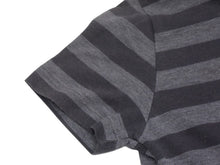 画像をギャラリービューアに読み込む, CHROME HEARTS クロムハーツ バックプリントボーダー 半袖Ｔシャツ グレー ブラック シルバー レッド サイズ3T 美品 中古 4b003380