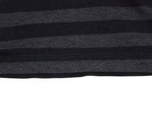 画像をギャラリービューアに読み込む, CHROME HEARTS クロムハーツ バックプリントボーダー 半袖Ｔシャツ グレー ブラック シルバー レッド サイズ3T 美品 中古 4b003380