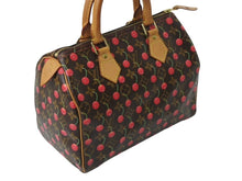 Load image into Gallery viewer, LOUIS VUITTON ルイヴィトン モノグラムチェリー スピーディ25 ハンドバッグ M95009 村上隆 ブラウン 美品 中古 4b003381