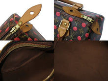 Load image into Gallery viewer, LOUIS VUITTON ルイヴィトン モノグラムチェリー スピーディ25 ハンドバッグ M95009 村上隆 ブラウン 美品 中古 4b003381
