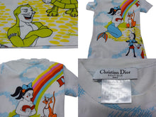 画像をギャラリービューアに読み込む, Christian Dior クリスチャンディオール ガリアーノ期 総柄プリント Ｔシャツ 2P12155023 コットン ホワイト サイズ6 美品 中古 4b003382
