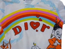 画像をギャラリービューアに読み込む, Christian Dior クリスチャンディオール ガリアーノ期 総柄プリント Ｔシャツ 2P12155023 コットン ホワイト サイズ6 美品 中古 4b003382