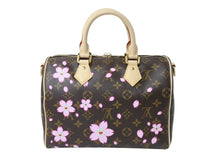 Load image into Gallery viewer, 新品未使用 LOUIS VUITTON ルイヴィトン LV TM スピーディー バンドリエール25 チェリーブロッサム ハンドバッグ M14174 中古 4b003384