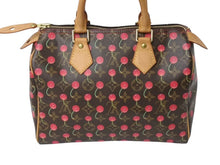 画像をギャラリービューアに読み込む, 極美品 LOUIS VUITTON ルイヴィトン モノグラムチェリー スピーディ25 ハンドバッグ M95009 村上隆 ブラウン 中古 4b003388