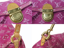 画像をギャラリービューアに読み込む, 極美品 LOUIS VUITTON ルイヴィトン ミニプリーティ ワンショルダーバッグ M95216 モノグラム デニム ピンク 中古 4b003394