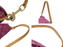 画像をギャラリービューアに読み込む, 極美品 LOUIS VUITTON ルイヴィトン ミニプリーティ ワンショルダーバッグ M95216 モノグラム デニム ピンク 中古 4b003394
