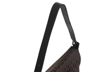 画像をギャラリービューアに読み込む, FENDI フェンディ マンマバケット ワンショルダーバッグ ズッカ柄 キャンバス レザー ブラウン ブラックメタル金具 美品 中古 4b003401