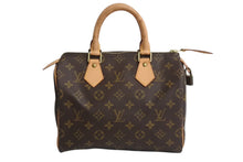 Load image into Gallery viewer, LOUIS VUITTON ルイヴィトン スピーディー25 ハンドバック M41528 モノグラム PVC レザー ブラウン ゴールド金具 美品 中古 4b003404