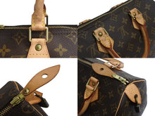 Load image into Gallery viewer, LOUIS VUITTON ルイヴィトン スピーディー25 ハンドバック M41528 モノグラム PVC レザー ブラウン ゴールド金具 美品 中古 4b003404