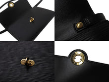 画像をギャラリービューアに読み込む, LOUIS VUITTON ルイヴィトン アルシュ ショルダーバッグ クラッチバッグ M52572 エピレザー ブラック ゴールド金具 美品 中古 4b003407