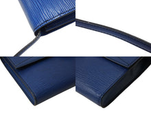 画像をギャラリービューアに読み込む, LOUIS VUITTON ルイヴィトン アルシュ ショルダーバッグ クラッチバッグ M52575 エピレザー ブルー ゴールド金具 良品 中古 4b003411