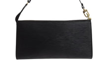 画像をギャラリービューアに読み込む, 極美品 LOUIS VUITTON ルイヴィトン ポシェット アクセソワール アクセサリーポーチ エピ M52942 ブラック ゴールド金具 中古 4b003412