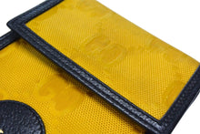 画像をギャラリービューアに読み込む, GUCCI グッチ ショルダーバッグ GUCCI OF THE GRID グッチオフザグリッド ジャンボGG GGロゴレザー ナイロン イエロー 美品 中古 4b003415