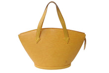 Load image into Gallery viewer, LOUIS VUITTON ルイヴィトン サンジャック ハンドバッグ M52269 エピ レザー イエロー ゴールド金具 美品 中古 4b003418