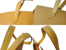 Load image into Gallery viewer, LOUIS VUITTON ルイヴィトン サンジャック ハンドバッグ M52269 エピ レザー イエロー ゴールド金具 美品 中古 4b003418