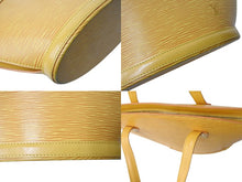 Load image into Gallery viewer, LOUIS VUITTON ルイヴィトン サンジャック ハンドバッグ M52269 エピ レザー イエロー ゴールド金具 美品 中古 4b003418