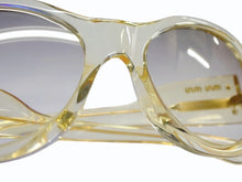 Load image into Gallery viewer, MIUMIU ミュウミュウ サングラス アイウェア SMU10IA サイズ55◻︎18 135 クリアイエロー ゴールド 美品 中古 4b003427