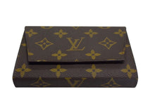 画像をギャラリービューアに読み込む, LOUIS VUITTON ルイヴィトン トランプ付きカードケース モノグラムキャンバス M58648 ブラウン ゴールド金具 美品 中古 4b003430