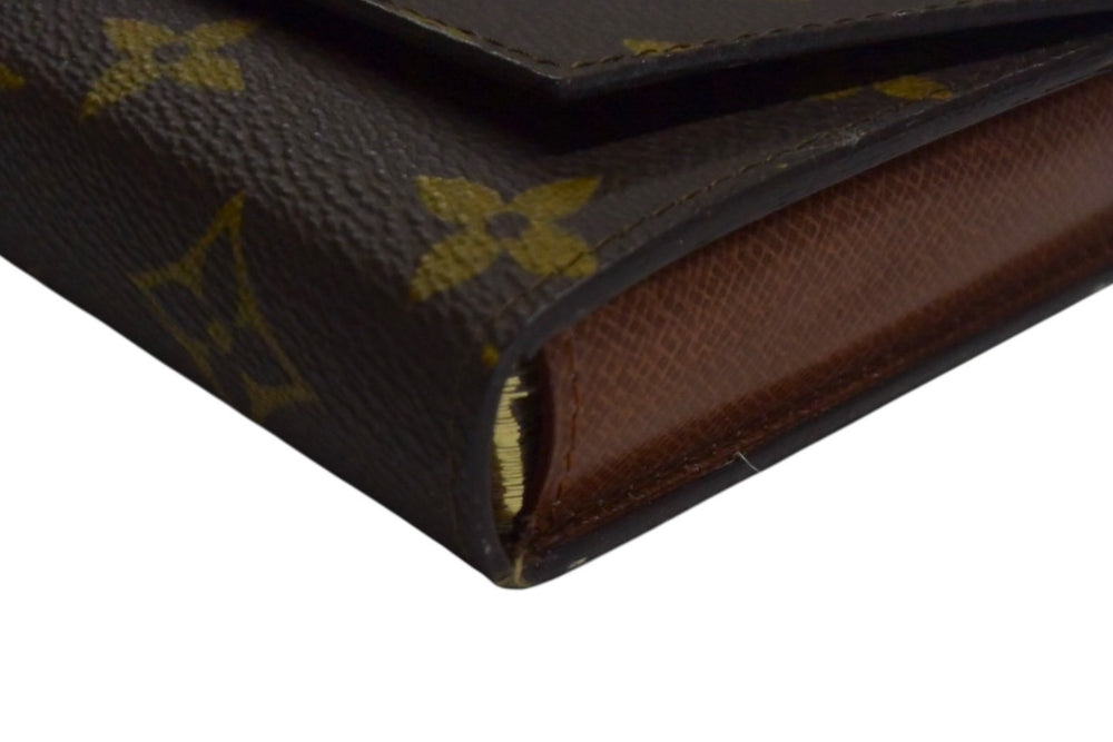 LOUIS VUITTON Card case with playing cards Monogram canvas M58648 Brown Gold hardware Good condition Used 4b003430